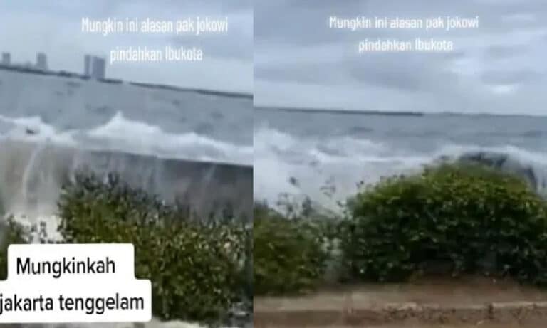 Paras air laut di Jakarta lagi tinggi dari daratan undang reaksi netizen